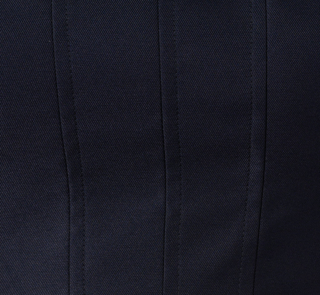 Petite Mikado Sleeveless Square Neck Midi Dress In Midnight